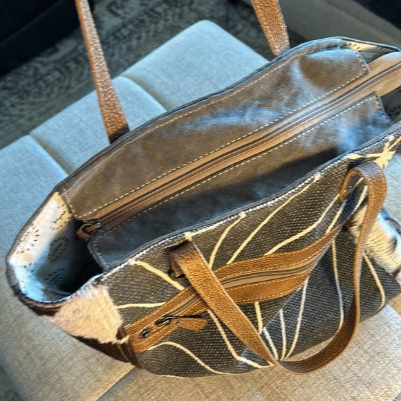 MYRA BAG LEATHER WEEKENDER FASHION LEATHER LARGE HANDBAG - Picture 9 of 14